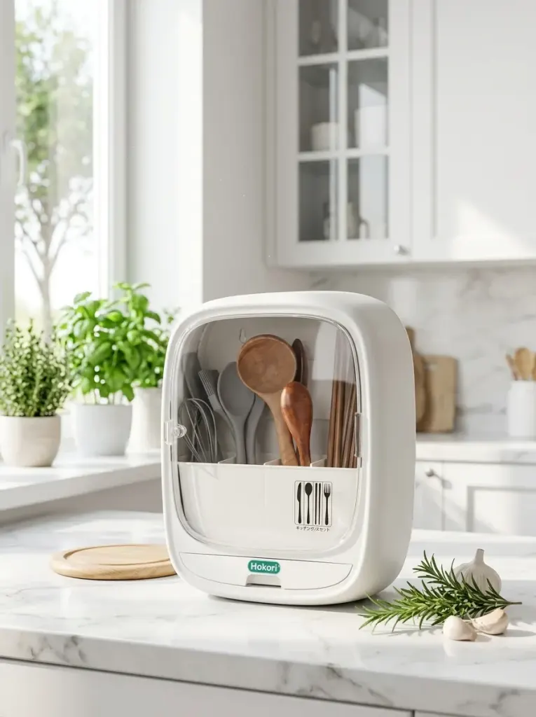 Tạo ảnh quảng cáo đồ gia dụng phong cách sống với ánh sáng tự nhiên và nguyên liệu tươi
